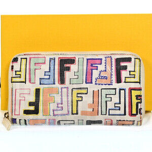 Auth Fendi Zucca Pattern Wallet Purse #198838F25B